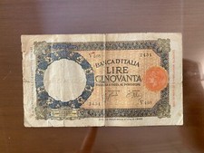 BANCONOTA LIRE 50 LUPETTA