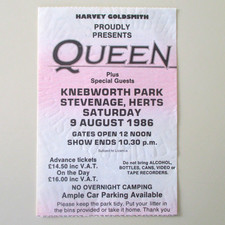 Queen Knebworth Park 1986
