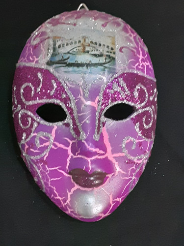 Maschera parete gesso - maschera, in