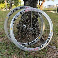 Set ruote bici da strada 700C V/C/freno a disco sgancio rapido asse passante ruote bici