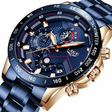 LIGE Orologio Uomo Quarzo