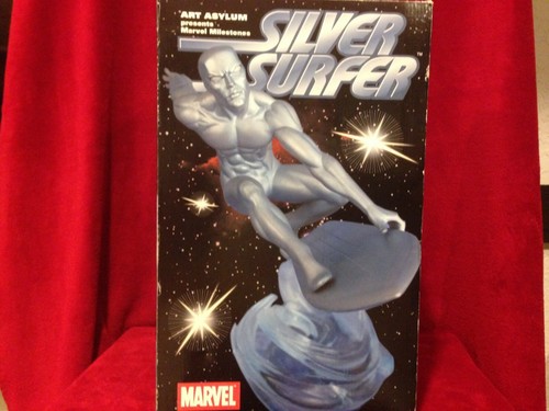 Statua surfer argento art - statua,