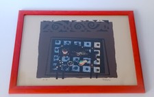 ♥ LITOGRAFIA MANLIO BACOSI NATURA MORTA GRAFICA QUADRO 30X40 VINTAGE