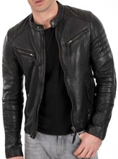 Cafe Racer  Leather Jacket