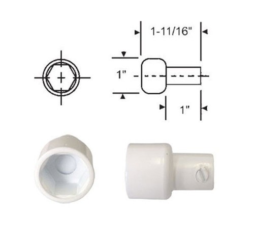 Adattatore sfera esagonale - adattatore, a