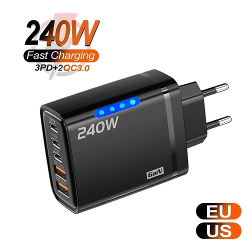 Caricatore gan 240w usb - caricatore,