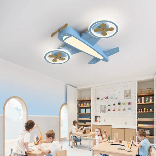 Lampadario led aereo blu - led,