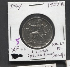 1922(R)- Italy- XF++/1 Lira