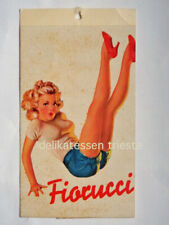 FIORUCCI JEANS PIN UP etichetta label ADESIVO STICKER originale vintage 211