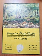 DOMENICO MARIO RUSSO P.za Amendola PALERMO vecchio calendario da muro 