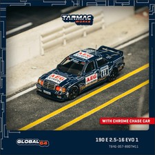 **Pre-ordine**Tarmac Works 1:64 190 E 2.5-16 EVO 1 DTM 1989 Dany Snobeck auto blu