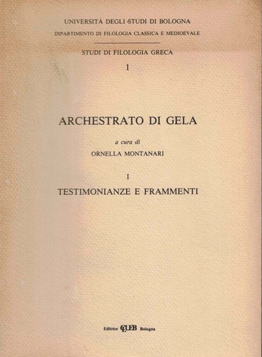 Archestrato gela studi - studi, di