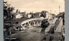 Savona Albenga ponte Auto Epoca  f. piccolo  spedita franc. asp.