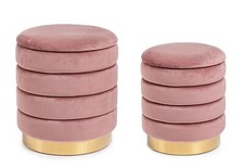 Pouf contenitore arin rosa