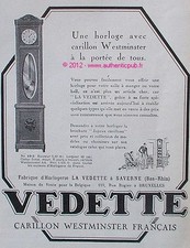 PUBLICITE HORLOGE AVEC