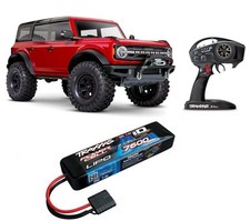 Traxxas 92076-4 TRX-4 2021 Ford Bronco 1/10 Crawler TQi + TRX 2S Lipo Rosso