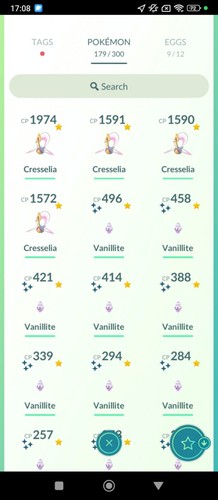 Shiny vanillite x20 bonsly - shiny,