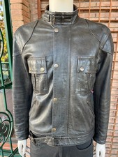 Giacca BELSTAFF blusa pelle pesante COUGAR nero antico Malenotti epoca XXL