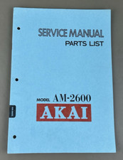 Akai AM-2600 Manuale di