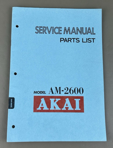 Akai 2600 manuale di - am-2600,