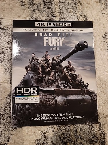 Fury uhd blu - 4k, blu-ray