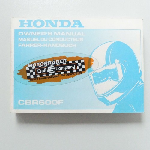 Honda cbr 600 - 600, manuale
