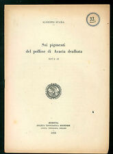 SPADA ALBERTO SUI PIGMENTI DEL POLLINE DI ACACIA DEALBATA 1953 FLORICOLTURA