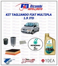KIT TAGLIANDO FIAT MULTIPLA 1.9 JTD 4 FILTRI + 5 LT PETRONAS SYNTIUM 5W40 B