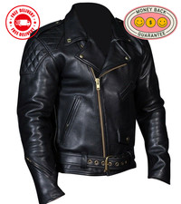 Giacca bikers uomo vera pelle