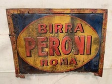 Insegna tabella pubblicitaria BIRRA PERONI ROMA