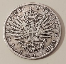 1 LIRA 1905 BB PERIZIATA