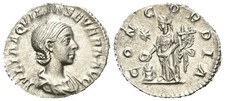 Roma - Aquilia Severa - 220-222 d.C. - Denaro - Rv. Concordia