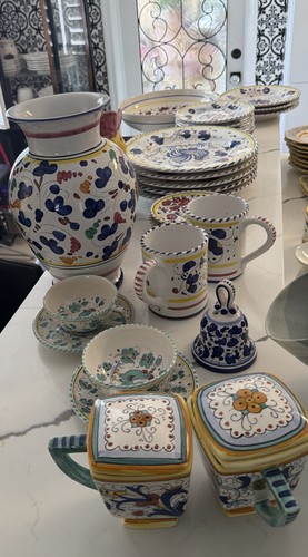 Italian deruta dishes - deruta,