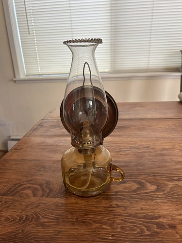 Vintage amber oil kerosene - vintage,