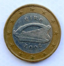 Moneta 1 euro - Eire 2002 - circolata