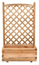 Fioriera legno con grigliato - con,