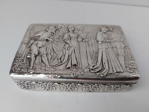 Antica scatola argento - scatola,