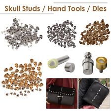 Borchie testa teschio punte metallo avvitabile posteriore strumento manuale matrici per cinture punk moda