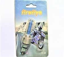 LUCCIOLA LUCE BLU FIREFLYES PER VALVOLE SCHRADER DEGLI PNEUMATICI AUTO BICI MOTO