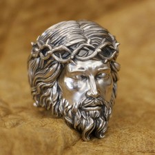Anello gesù cristo argento - cristo,