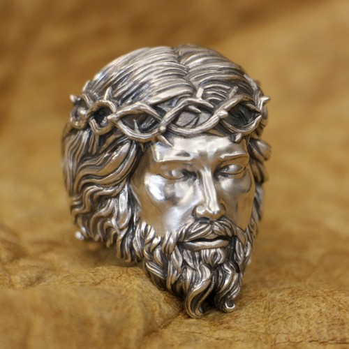 Anello gesù cristo argento - cristo,
