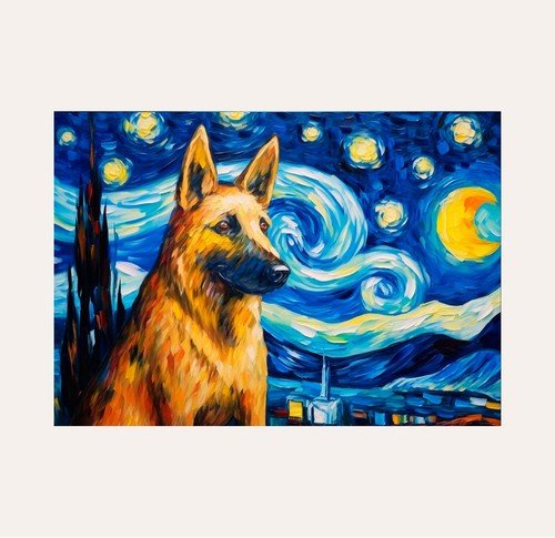 Poster pastore tedesco cane - tedesco,