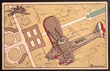 CARTOLINA REGIA ACCADEMIA AERONAUTICA "MAK π 100 CORSO ORIONE" VIAGGIATA