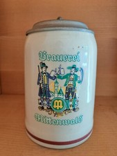 BOCCALE DI BIRRA CON COPERCHIO BRAUEREI 500 ML DA COLLEZIONE