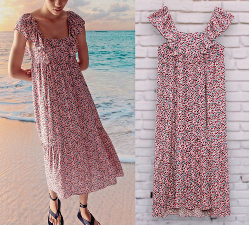 Abito estivo midi - zara, rosa