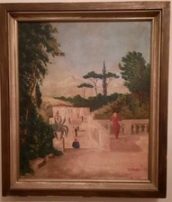 Cesare Monti, Olio su tela, Paesaggio