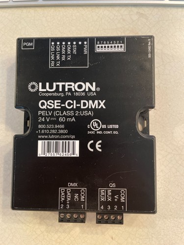 Lutron qse dmx interfaccia - lutron,