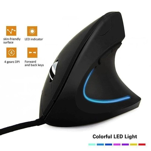 Mouse verticale ergonomico rgb - verticale,