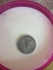 Rarissima Moneta da 10 Lire del 1955 della Repubblica Italiana - Spighe e Aratro