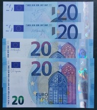 4X 20 EURO Different